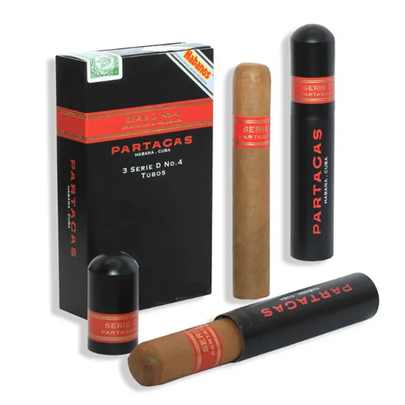 Partagás Serie D No.4 （ box of 15 aluminium tubed cigars in 5 cardboard packs of 3 ）